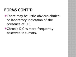 Dic Lab Example Comprehensive Overview and Management of Disseminated Intravascular ...