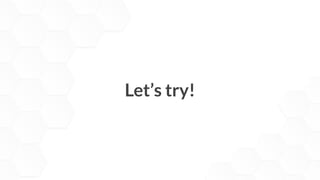 Let’s try!
 