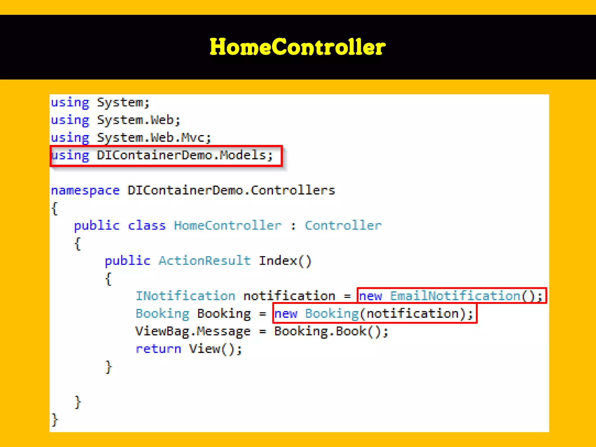 HomeController

 