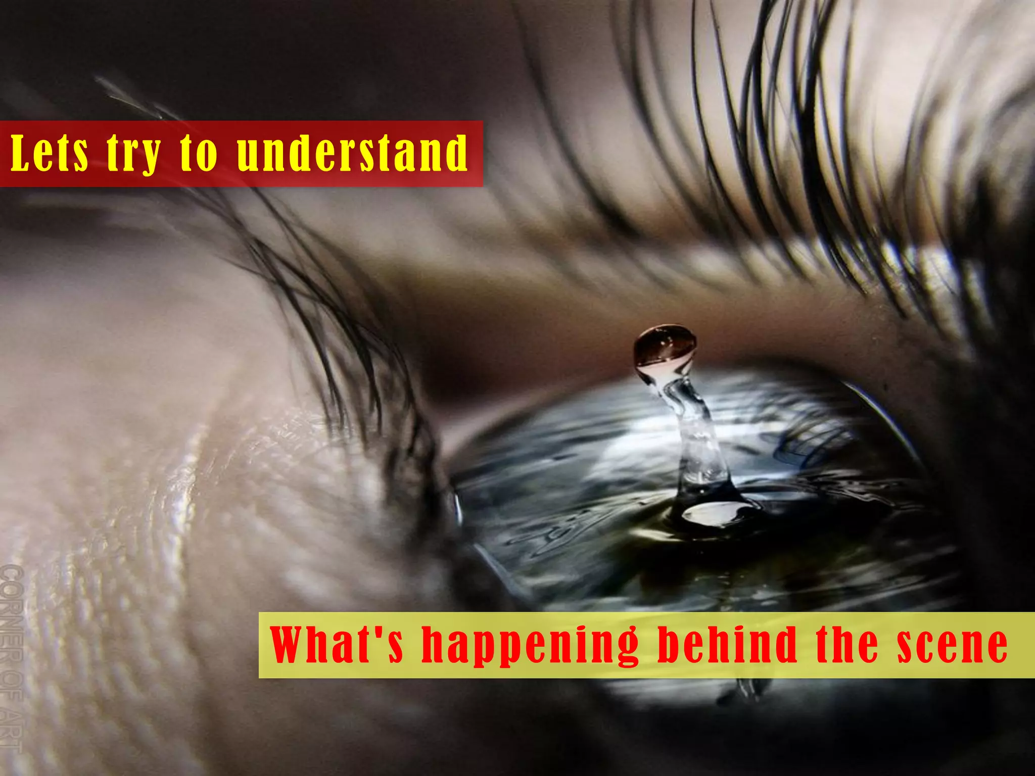 Lets try to understand

What's happening behind the scene

 