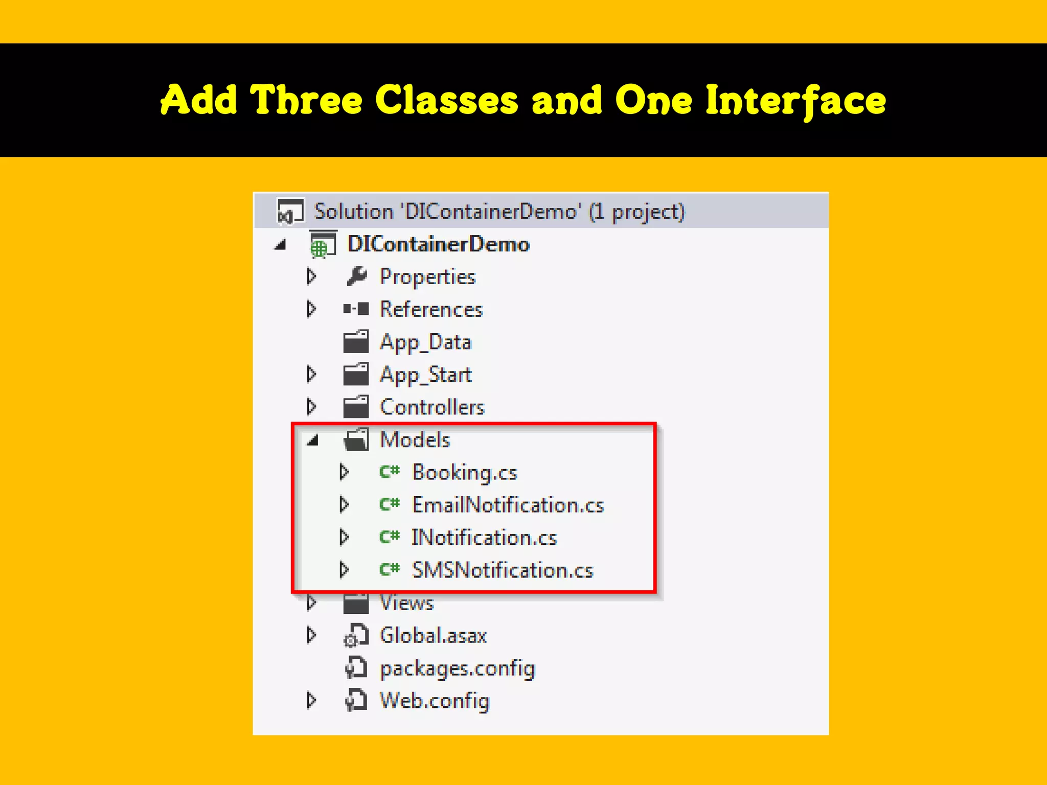 Add Three Classes and One Interface

 