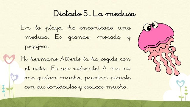 Dictados para el verano