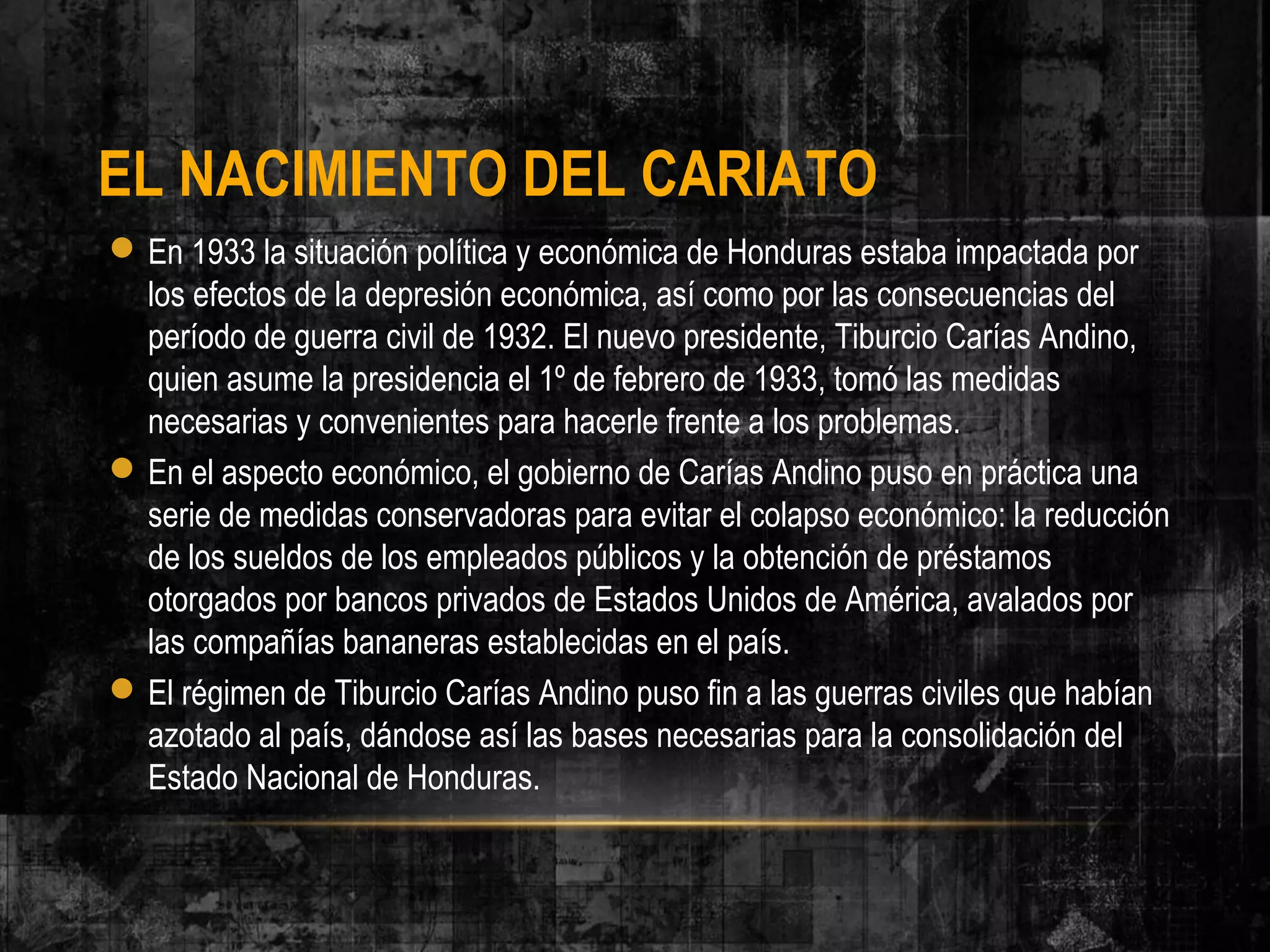 Tiburcio Raton Dictadura de tiburcio carias andino | PPT