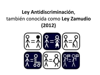 Ley Antidiscriminación,
también conocida como Ley Zamudio
(2012)
 