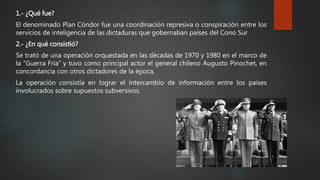 Dictaduras en america latina y el plan condor | PPTX