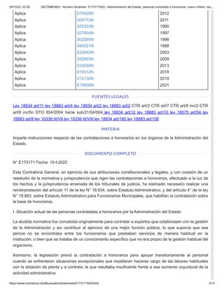 Nuevo Criterio y Requisitos para Contratación a Honorarios en la ...