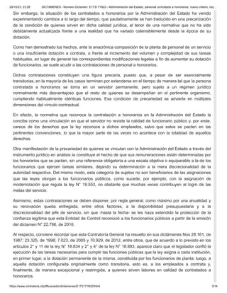 Nuevo Criterio y Requisitos para Contratación a Honorarios en la ...