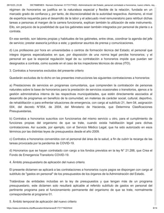 Nuevo Criterio y Requisitos para Contratación a Honorarios en la ...
