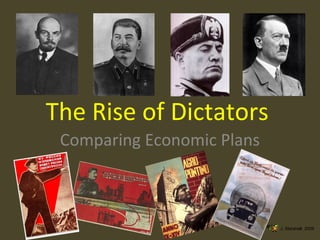 The Rise of Dictators
Comparing Economic Plans

J. Marshall, 2009

 