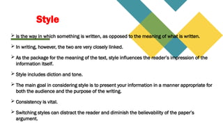 Diction and Style discussion notes .pptx