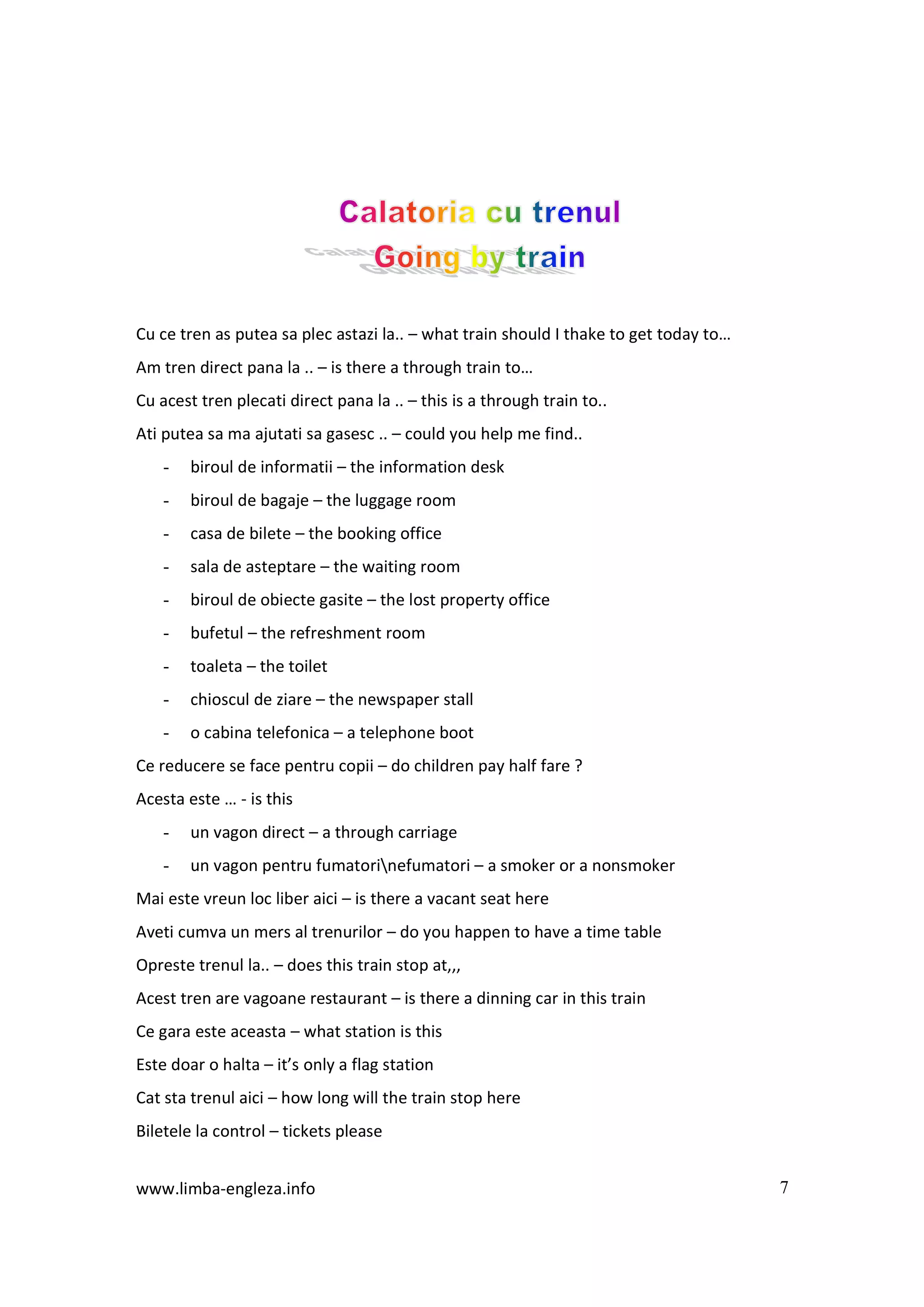 Dictionar expresii in limba engleza | PDF