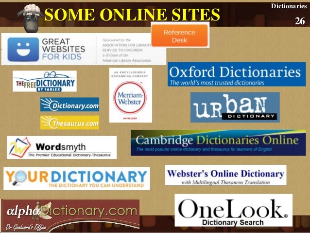12 types of dictionaries