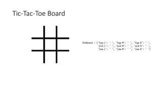 Tic-Tac-Toe Board
 