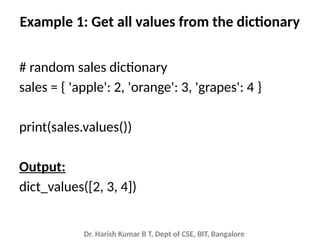 DictionariesPython Programming.One of the datatypes of Python which ...