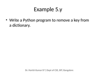 Dictionary Programming Examples DictionariesPython Programming.One of the datatypes of Python which ...