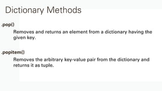 Dictionaries in python!!!!!!!!!!!!!!!!!!!!!!!!!!!!!!!!!!!!!!!!!!!!! | PDF