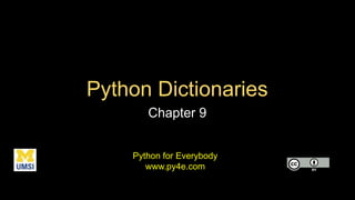 Dictionaries in python programming with examples | PPTX