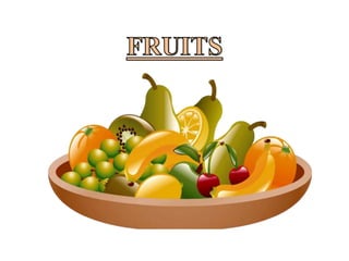 Dictionary of animals, fruits and clothes