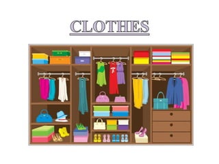 Dictionary of animals, fruits and clothes