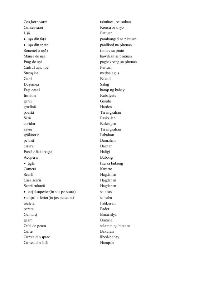 Dictionar tagalog Aparador Alto Moderno ~ Dictionar tagalog