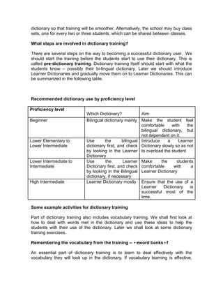 Dictionary | DOCX | Internet for Beginners | Internet