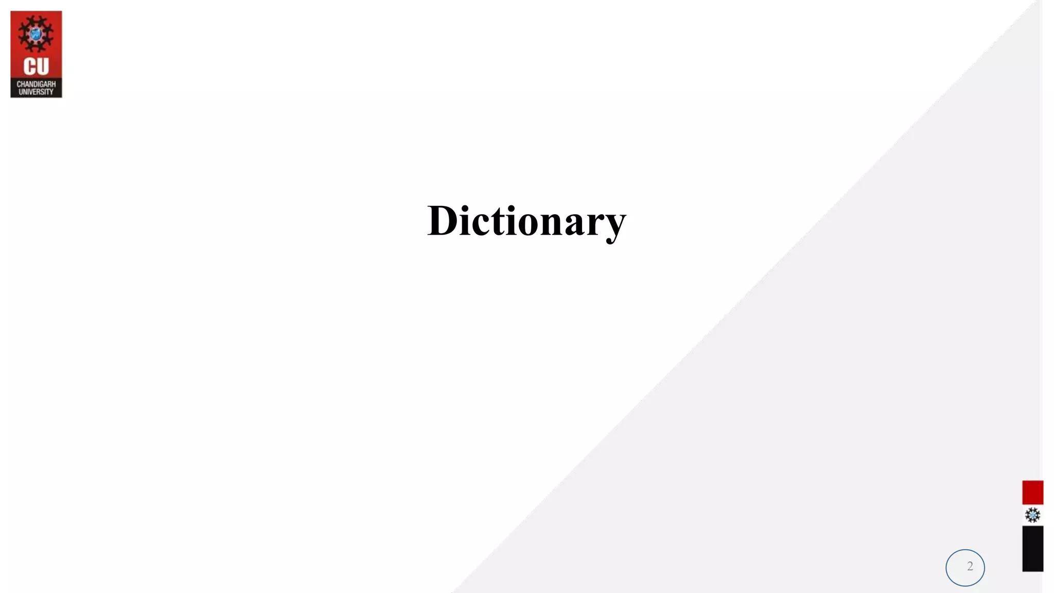Dictionary
2
 