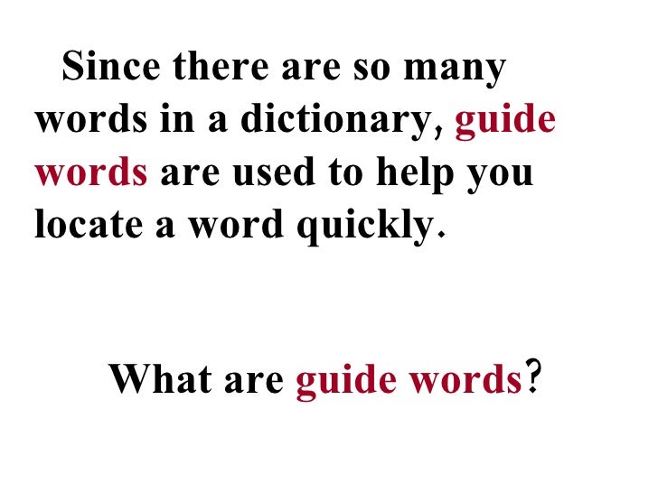 Dictionary Definitions
