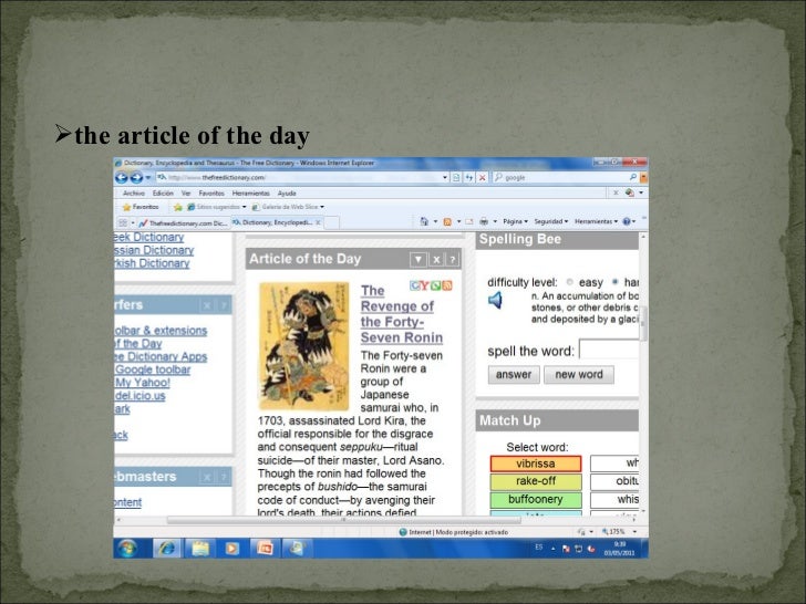 Dictionary, encyclopedia and thesaurus