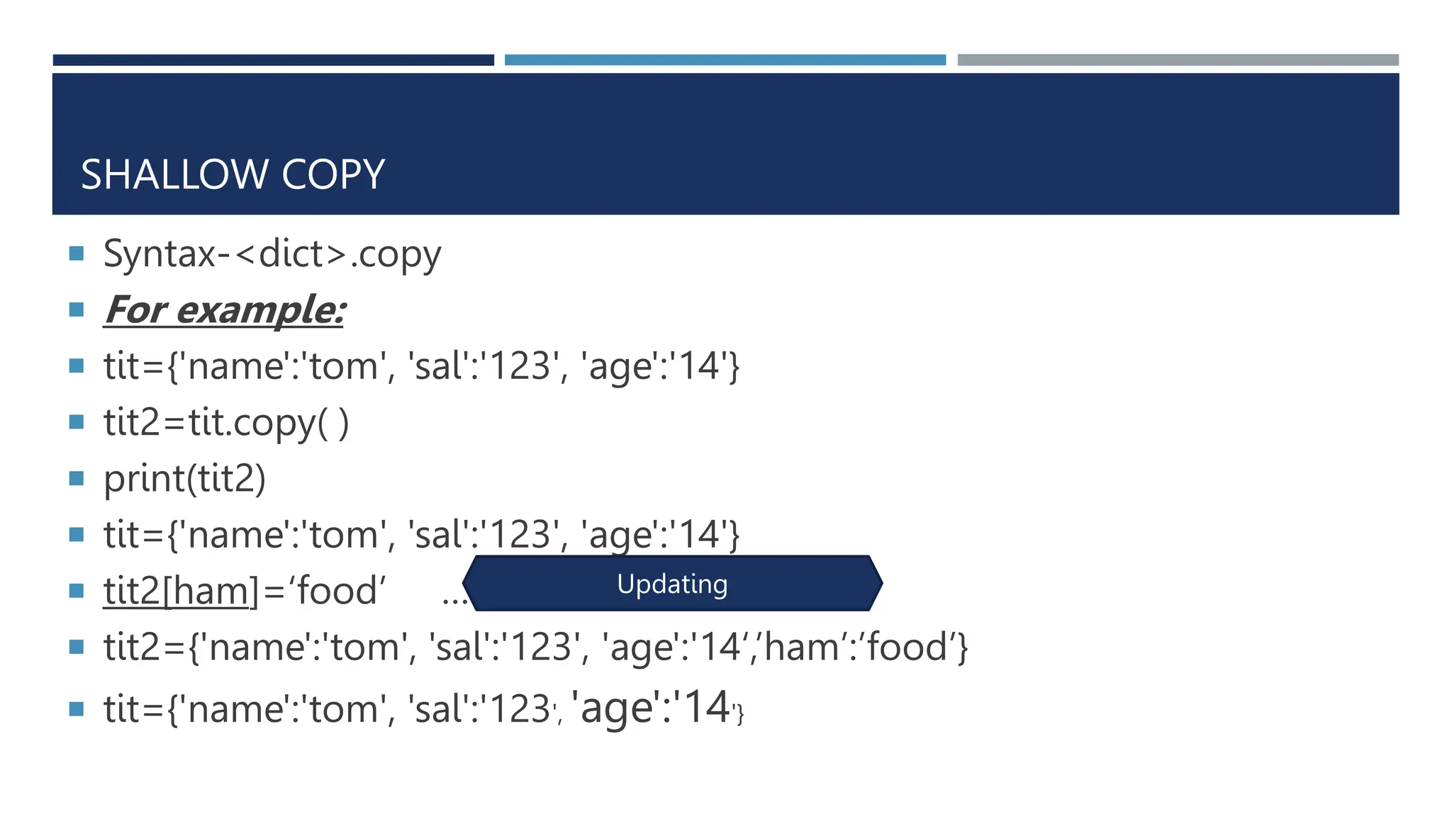 Dictionary functions and methods.ppt . | PPTX