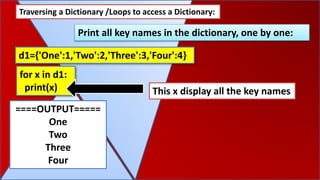 Dictionary in python | PPT