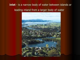 Dictionary Of Landforms Shaped By Water and water processes | PPT
