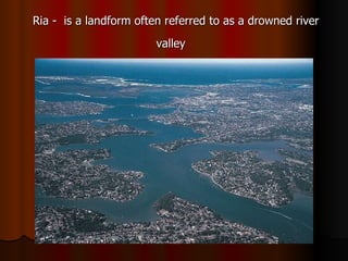Dictionary Of Landforms Shaped By Water and water processes | PPT
