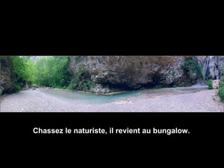 Chassez le naturiste, il revient au bungalow.