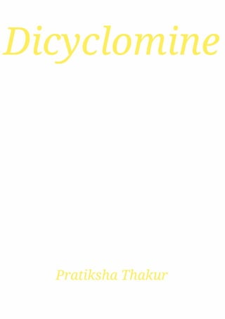 Dicyclomine 
