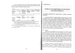 Teorie si practica econometrica