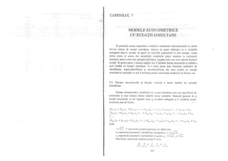 Teorie si practica econometrica