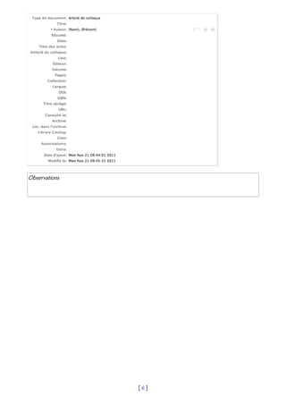 Observations




               [6]
 