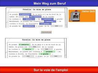 Mein Weg zum Beruf
Sur la voie de l'emploi
 