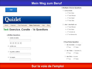 Mein Weg zum Beruf
Sur la voie de l'emploi
 