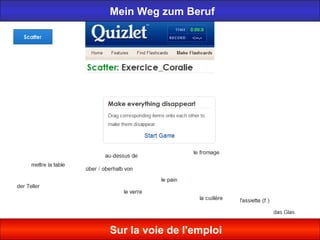 Mein Weg zum Beruf
Sur la voie de l'emploi
 