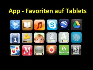 App - Favoriten auf Tablets
 