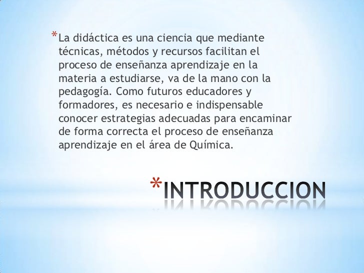 Didactica de la quimica