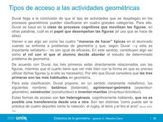 Didactica geometria tema 5 | PDF