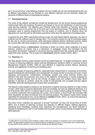 Didactic architectures and organization models: a process of mutual adaptation