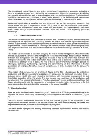 Didactic architectures and organization models: a process of mutual adaptation