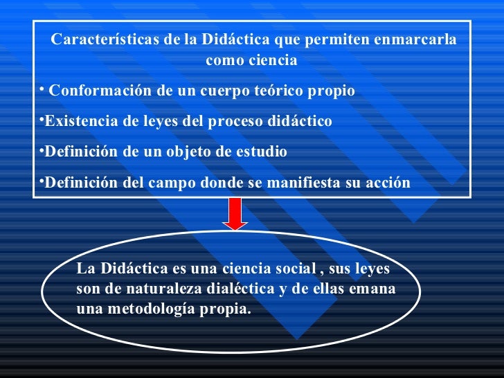 Didactica y caracteristicas