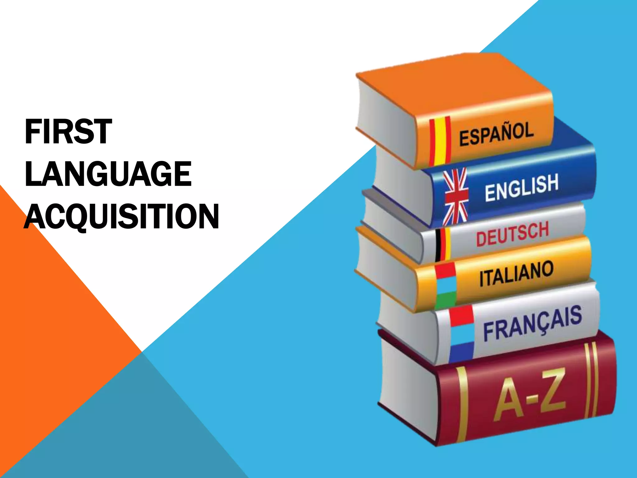 FIRST
LANGUAGE
ACQUISITION
 