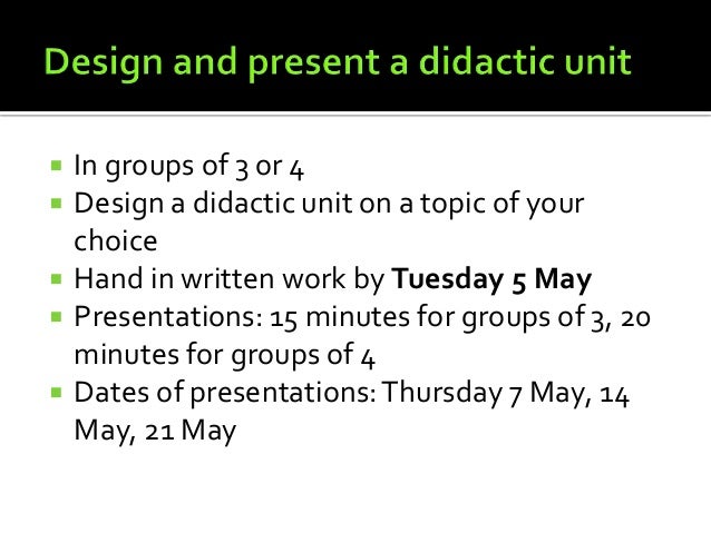 Didactic Unit: Definition, What It Is For And How To Prepare It – GLHW