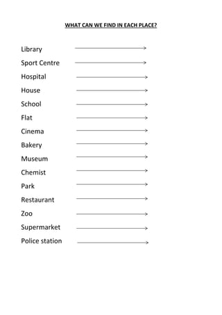 Teaching Sequence My Town Pdf