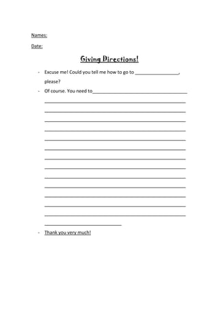 Teaching Sequence My Town Pdf